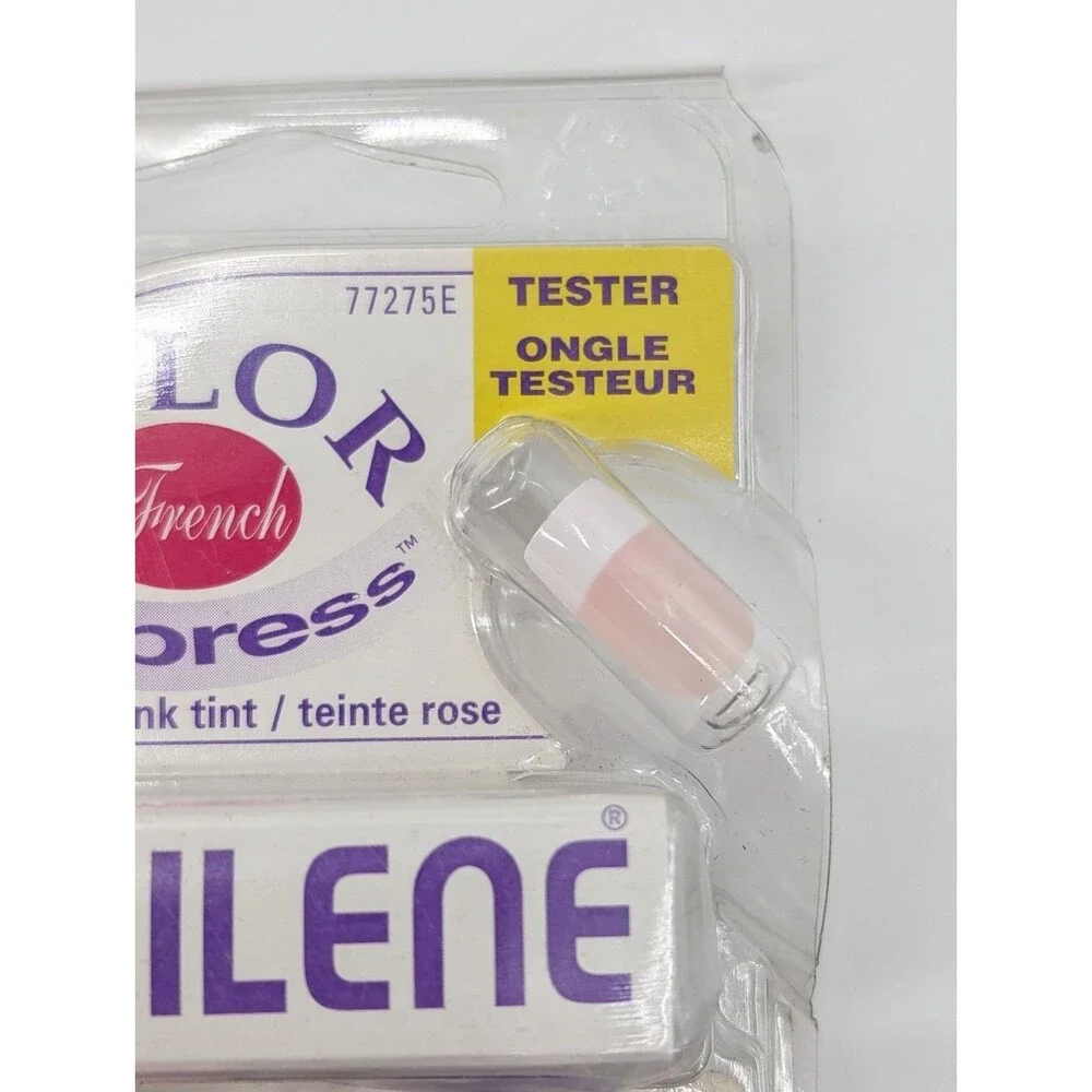 NAILENE #77275E French Color Express Pink Tint Square Press on Nails with Glue